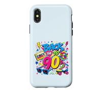 Carcasa para iPhone X/XS Volver a los 90s Nostalgia Roller Skate Boombox Cassette Nineties