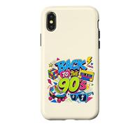 Carcasa para iPhone X/XS Volver a los 90s Nostalgia Roller Skate Boombox Cassette Nineties