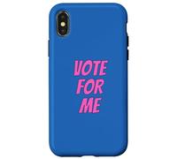 Carcasa para iPhone X/XS Vote For Me Election Day Student Council Apparel