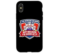 Carcasa para iPhone X/XS Voy a Bolos Porque me Gusta no Porque Soy Bueno en eso