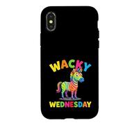 Carcasa para iPhone X/XS Wacky Wednesday Niños y Maestros | Mismatch Day Spirit Week