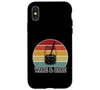 Carcasa para iPhone X/XS Wake and Bake - Divertido diseño de panadería Retro para Hornear Masa Madre