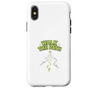 Carcasa para iPhone X/XS Walk The Path Diseño de motivación de Viaje Personal