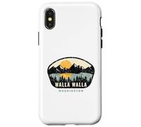 Carcasa para iPhone X/XS Walla Walla Washington, WA Recuerdo de Vacaciones