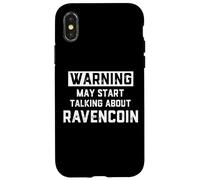 Carcasa para iPhone X/XS Warning May Start Talking About Ravencoin - Crypto Joke RVN