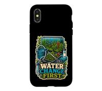 Carcasa para iPhone X/XS Water Change First Cuidado Acuario