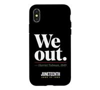 Carcasa para iPhone X/XS We out Harriet Tubman Black History Junio 1865 Juneteenth