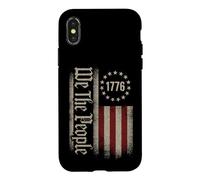Carcasa para iPhone X/XS We The People Bandera patriótica Americana Vintage 1776 Freedom