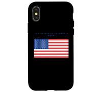 Carcasa para iPhone X/XS Wearing a Mask is Patriotic