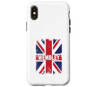 Carcasa para iPhone X/XS Wembley - Bandera británica Vintage