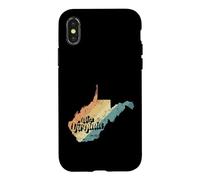 Carcasa para iPhone X/XS West Virginia Mapa Estados Unidos