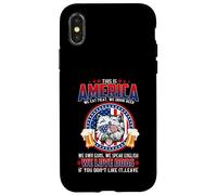 Carcasa para iPhone X/XS Westie Dog This America We Love Dogs Patriotic 4th of July