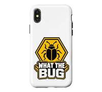 Carcasa para iPhone X/XS What The Bug Catcher Warning Funny Entomology Insect Catch