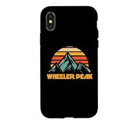 Carcasa para iPhone X/XS Wheeler Peak New Mexico Retro Turquesa