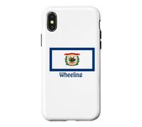 Carcasa para iPhone X/XS Wheeling West Virginia USA Flag Souvenir