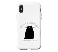 Carcasa para iPhone X/XS When All Else Fails, Hug Your Cat