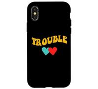 Carcasa para iPhone X/XS Where i go Trouble Follows Couple