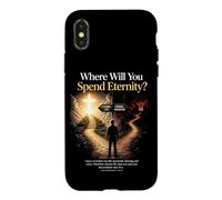 Carcasa para iPhone X/XS Where Will You Spend Eternity? Christian & Pastor Evangelism