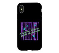Carcasa para iPhone X/XS Whitney Houston Quiero Bailar con Alguien Salpicaduras de Pintura