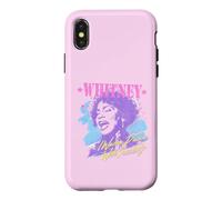 Carcasa para iPhone X/XS Whitney Houston Quiero Bailar con Alguien Salpicaduras de Pintura