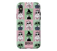 Carcasa para iPhone X/XS Wicked Glinda Elphaba All Over Print Grid Fashion