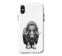 Carcasa para iPhone X/XS Wild Musk Buey Amante Ártico Vida Silvestre Naturaleza Arte