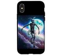 Carcasa para iPhone X/XS Wild Wendigo Skinwalker in Space Illustration Graphic Design