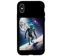 Carcasa para iPhone X/XS Wild Wendigo Skinwalker in Space Illustration Graphic Design