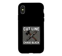 Carcasa para iPhone X/XS Wildland Firefighter Hotshot Cut Line Chase Black