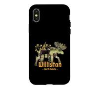Carcasa para iPhone X/XS Williston Dakota del Norte Ver Alces Souvenir