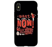 Carcasa para iPhone X/XS Willy Wonka and The Chocolate Factory I Want It Now