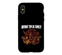 Carcasa para iPhone X/XS Wine Tasting Wine Talk Only Vineyard Enthusiast Graphic