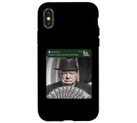 Carcasa para iPhone X/XS Winston Churchill Hay Movimiento en su Historia de Puerta Principal