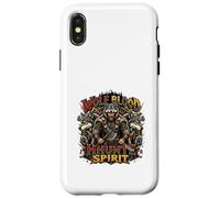 Carcasa para iPhone X/XS Wolf Blood Viking Hunter Spirit Arte nórdico