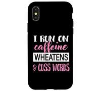 Carcasa para iPhone X/XS Womens Caffiene & Words Wheaten Terrier Dog Lover