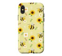 Carcasa para iPhone X/XS Womens Kids Girls Cute Flowers Honey Bee Lover