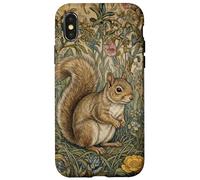 Carcasa para iPhone X/XS Woodland Squirrel Cottagecore Estilo Libro de Cuentos