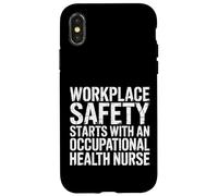 Carcasa para iPhone X/XS Workplace Safety Starts with Health Nurse -
