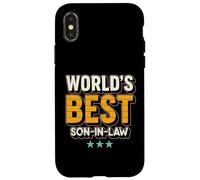 Carcasa para iPhone X/XS World’s Best Son-in-Law Ever Retro Grunge Reunion Outfit