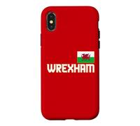 Carcasa para iPhone X/XS Wrexham Wales City Cymru, dragón de Bandera de Gales, Rojo