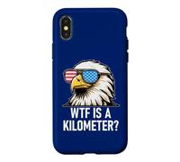 Carcasa para iPhone X/XS WTF is a Kilometer 4th of July US Flag USA Eagle America