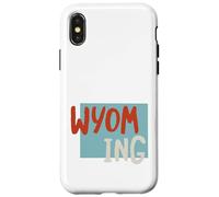Carcasa para iPhone X/XS Wyoming EE.UU., WY Estado de Wyoming Souvenir