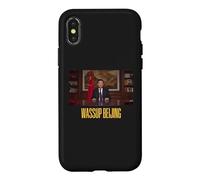 Carcasa para iPhone X/XS XI Jinping Wassup Beijing Divertido Meme Cara Giga XI Chino