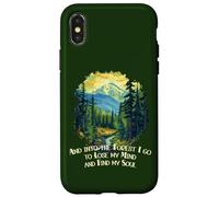 Carcasa para iPhone X/XS Y en el Bosque voy Amante de la Naturaleza Senderismo de montaña