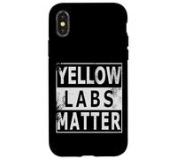 Carcasa para iPhone X/XS Yellow Labs Matter Labrador Retriever Lab Perro