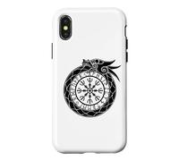 Carcasa para iPhone X/XS Yelmo nórdico de Ouroboros del asombro