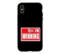 Carcasa para iPhone X/XS Yes I'm Winning Sales Award Motivación Positity Apparel