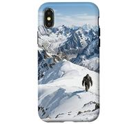 Carcasa para iPhone X/XS Yeti Snow Mountain Peak - Gráfico Misterioso de Criatura Oculta