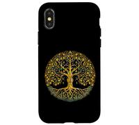 Carcasa para iPhone X/XS Yggdrasil Árbol Vida mística Celta Nórdico Vikingo Nórdico