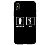 Carcasa para iPhone X/XS Yo como flautista Flauta Músico Instrumento de Viento Madera